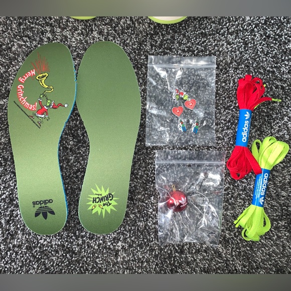 ADIDAS ORIGINALS FORUM LOW X THE GRINCH SHOES CHRISTMAS GIFT BOX BUNDLE - Picture 8 of 13